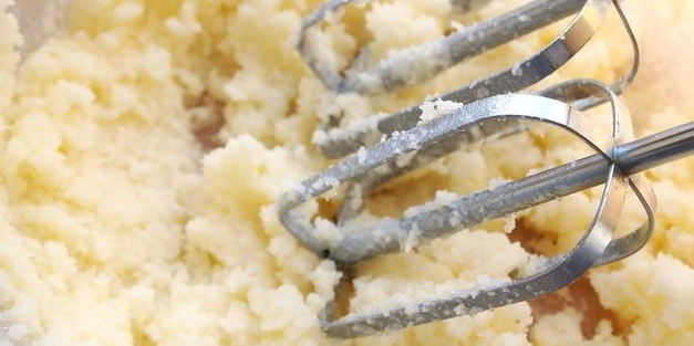 творожный кекс полосатый