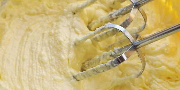 творожный кекс полосатый