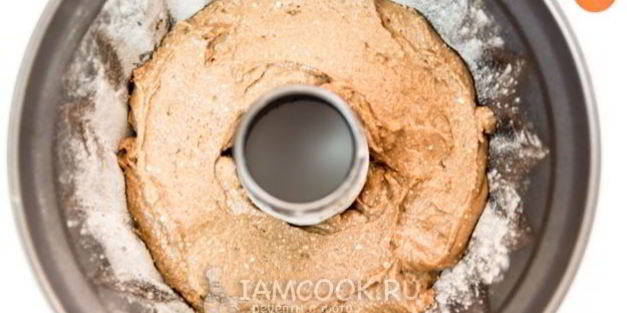 творожный кекс с черемуховой мукой