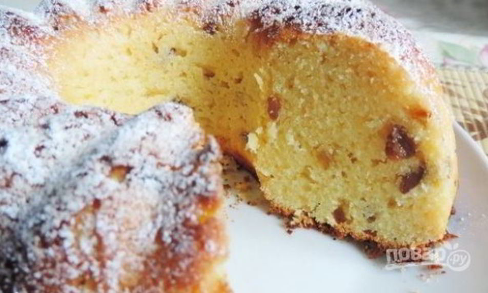 Рецепт творожный кекс с изюмом в духовке