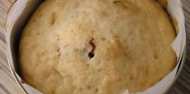 творожный кекс с вишней