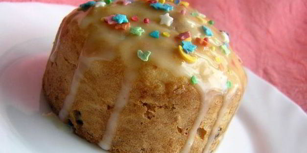 творожный кекс с вишней