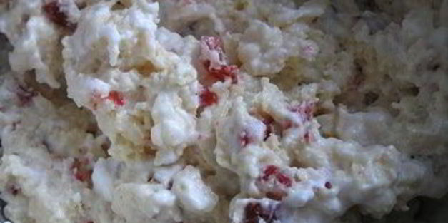 творожный кекс с вишней