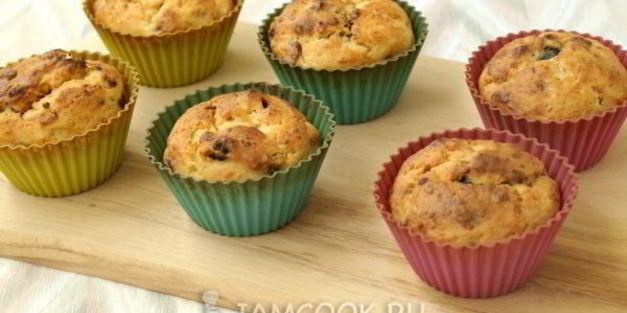 творожные кексы на йогурте