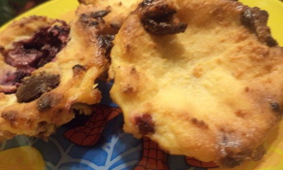 Рецепт творожные кексы с ягодами