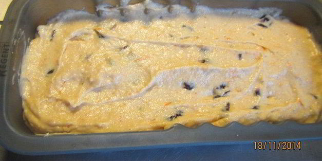 тыквенно-апельсиновый кекс с клюквой