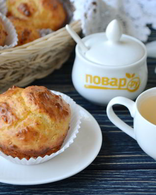 Закусочные кексы из плавленного сырка