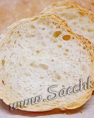 Багет в специальных формах для хлебопечки