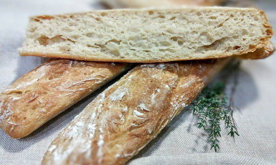 Рецепт багеты из полбяной муки