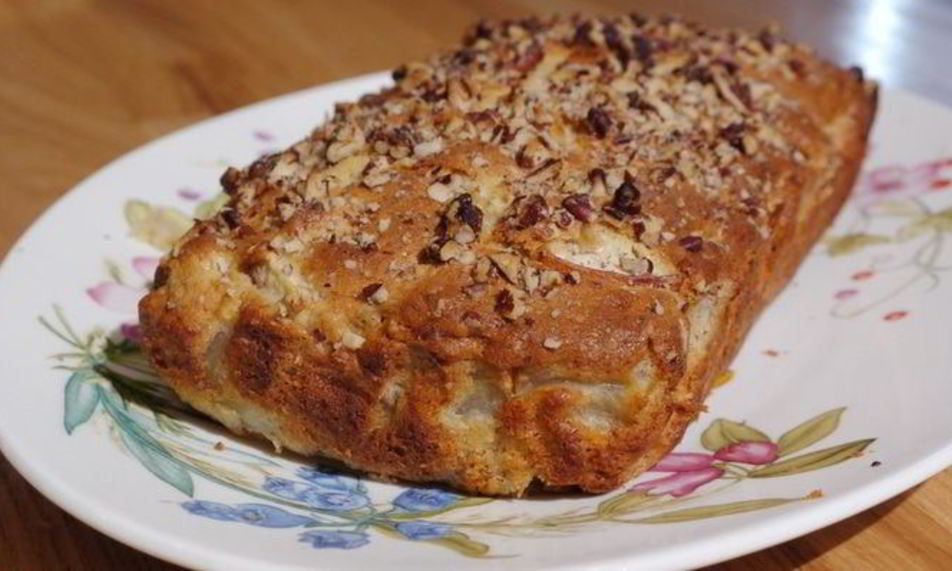 Рецепт банановый хлеб с грушами и орехами