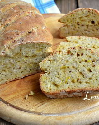 Бездрожжевой итальянский хлеб с сыром