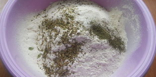 бездрожжевой итальянский хлеб с сыром