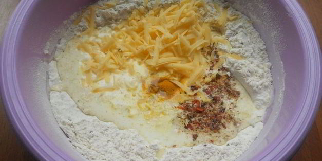 бездрожжевой итальянский хлеб с сыром