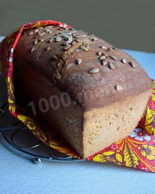 Бездрожжевой хлеб из пшенично-ржаной муки