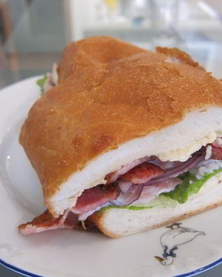 Чиабатта с беконом