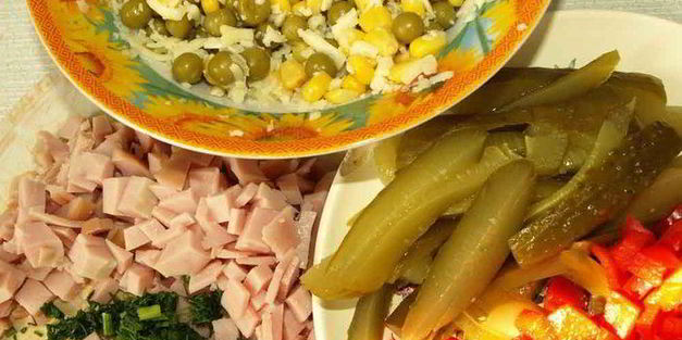 миндально-куриный хлеб с овощами