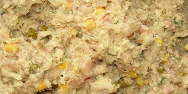 миндально-куриный хлеб с овощами