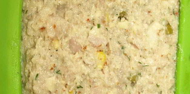 миндально-куриный хлеб с овощами