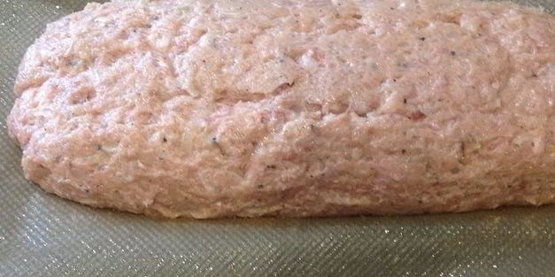 мясной хлеб с беконом