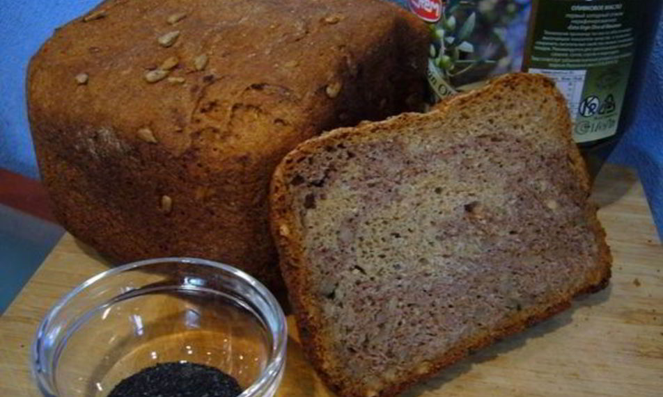 Рецепт ореховый хлеб с семечками