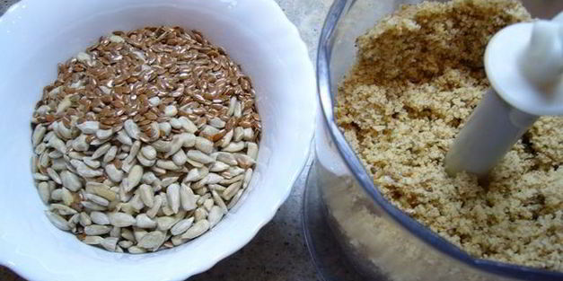 ореховый хлеб с семечками