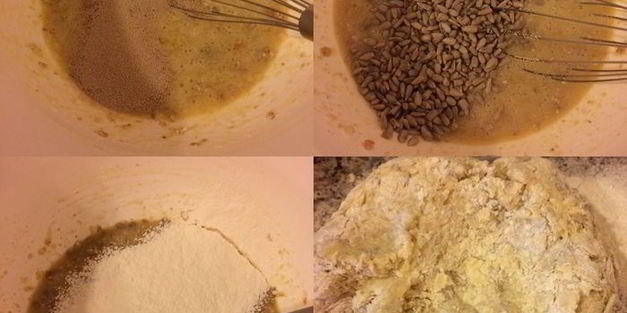 полезный хлеб с булгуром и семечками