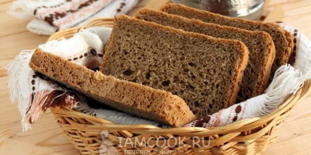 пшенично-ржаной хлеб с кофе