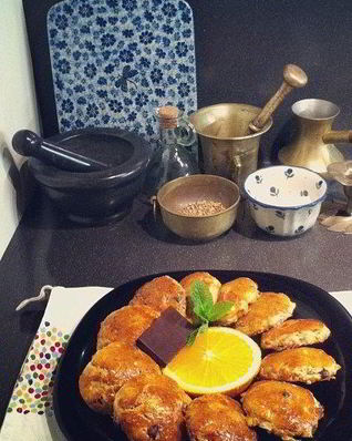 Сконы с курагой, шоколадом и апельсиновой цедрой
