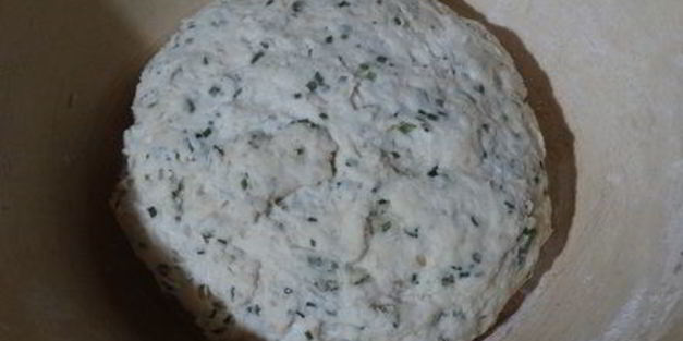 сметанный хлебушек с зелёным луком