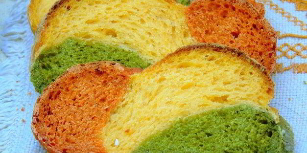 трехцветный хлеб