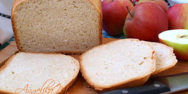 яблочный хлеб на молоке в хлебопечке