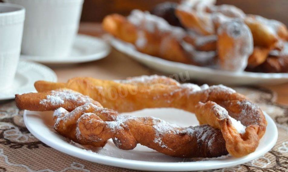 Рецепт хворост классический на кефире