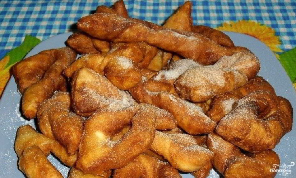 Рецепт хворост на кефире