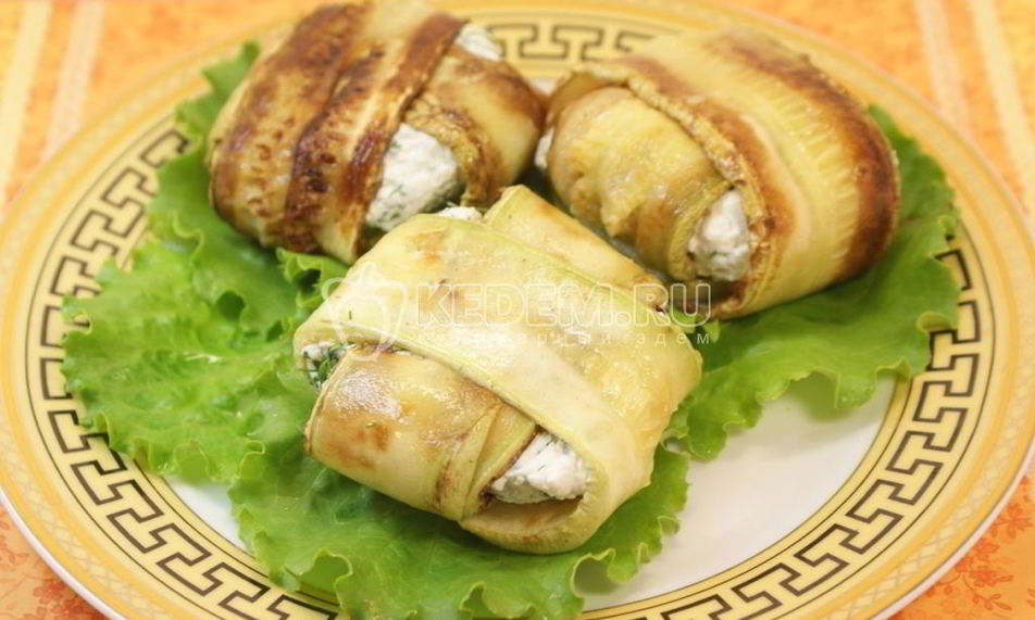 Рецепт конвертики из кабачков с сыром