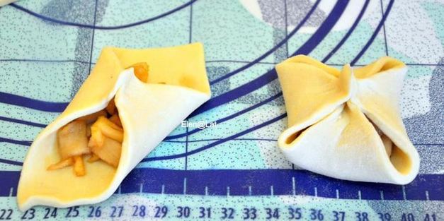 конвертики с карамельными яблочками