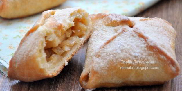 конвертики с карамельными яблочками