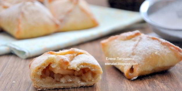 конвертики с карамельными яблочками