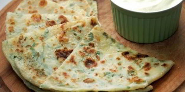 алу-паратха индийская лепешка