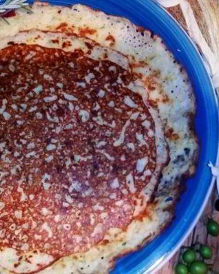 Блинчики-лепешки из кабачков с майораном