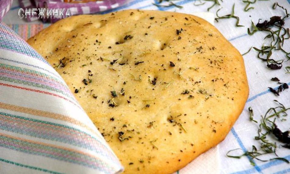 Рецепт фокачча на белом вине