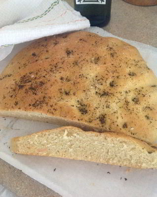 Фокачча с полентой