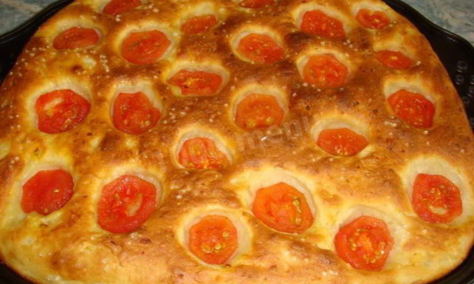 Рецепт картофельная фокачча с помидорами