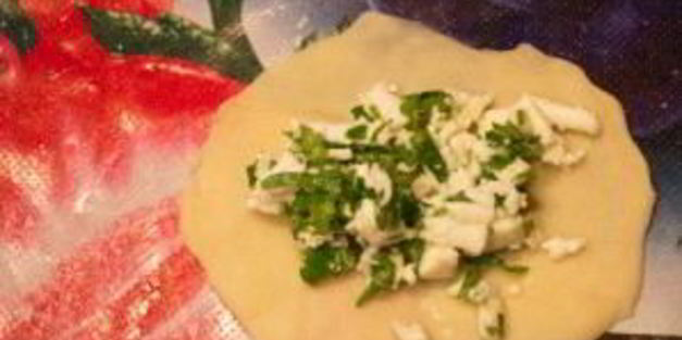 кавказские лепешки с зеленью