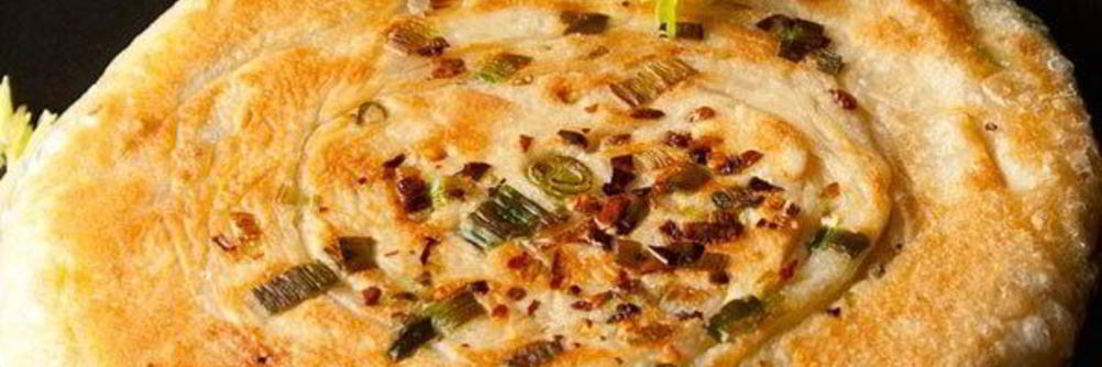 Китайские лепешки с зеленым луком