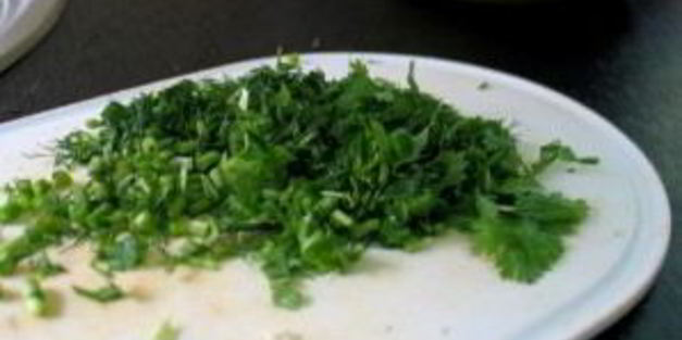 лепешка с травами