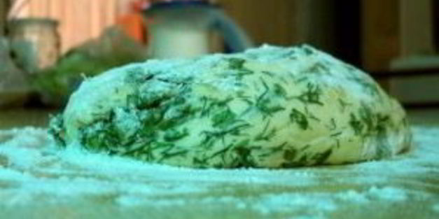 лепешка с травами