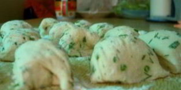 лепешка с травами