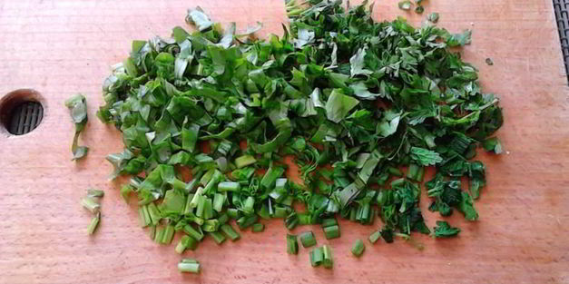 лепешки армянские с зеленью