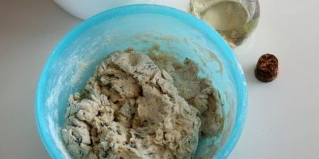 лепешки на кефире с сыром и зеленью