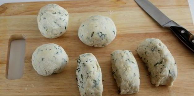 лепешки на кефире с сыром и зеленью